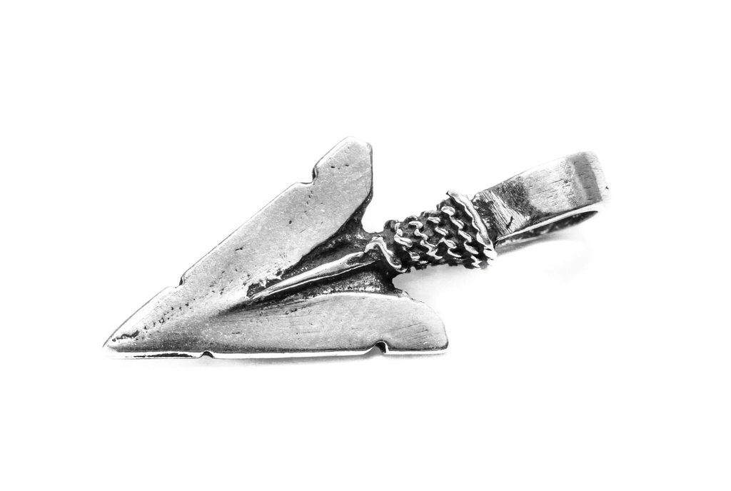 [am64] Amulett, Anhänger 'Pfeilspitze Sognir' aus Silber 925 - Mittelalter, Larp, Fantasy Schmuck