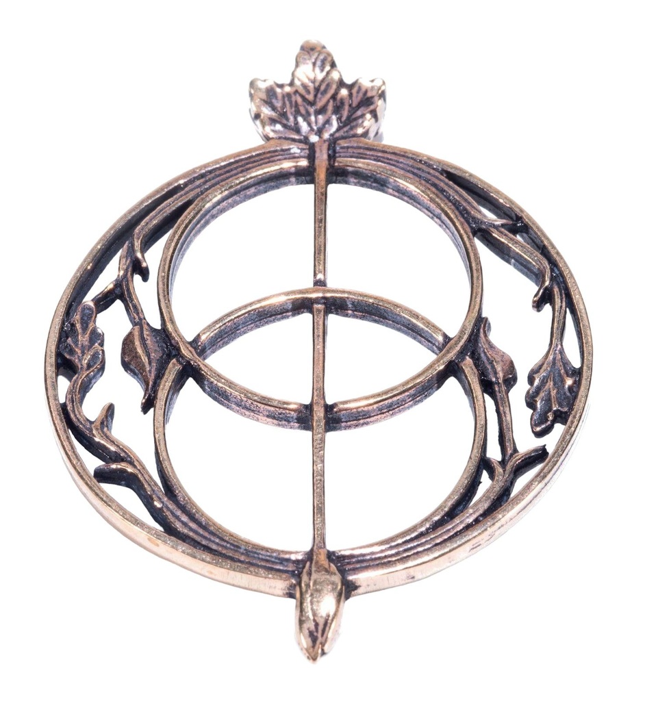 [acb2] Keltisches Amulett, Anhänger 'Avalon' aus Bronze- Mittelalter, Larp, Reenactment Schmuck