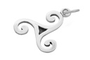 Keltisches Amulett, Anhänger 'Triskel der Kelten' aus Silber 925- Mittelalter, Larp, Reenactment Schmuck