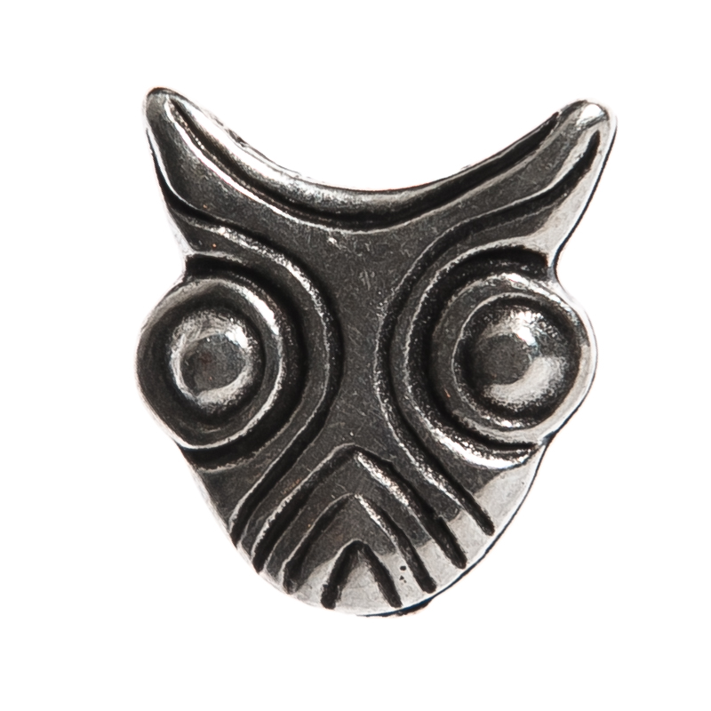 piktischer Stierkopf, silberfarbener Beschlag