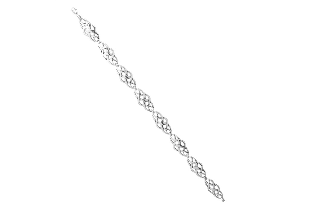 [ark7-2] Armkette 'Celtic Harmony' aus Sterling Silber - Bronze- und Silberschmuck für Reenactment, LARP und Fantasie