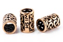Keltische Wunschperle NIDI aus Bronze – 12 mm Haar- & Bartschmuck mit Gravur „Wish“