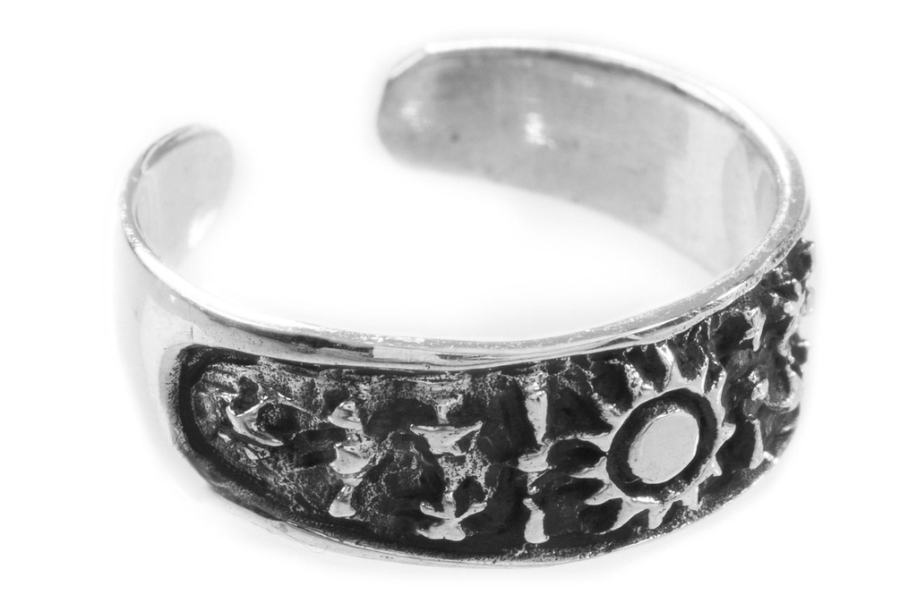 [zr17] Zehenring Sternenhimmel Silber 925 - Schmuck Accessoire für Historische Gewandungen, Reenactment und Liverollenspiel