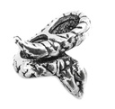 Schlangen Haar- & Bartperle ARJUN aus 925 Silber – 13 mm Nagal-Design für Zöpfe & Locken
