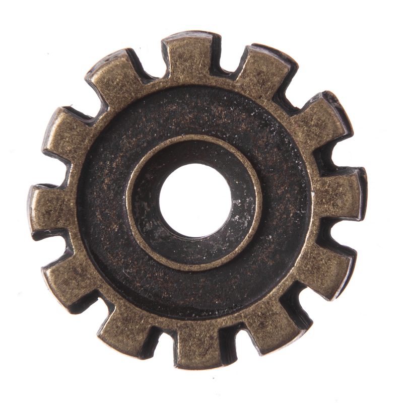 [N-STP-15-21] Wheel, altmessingfarbener Beschlag
