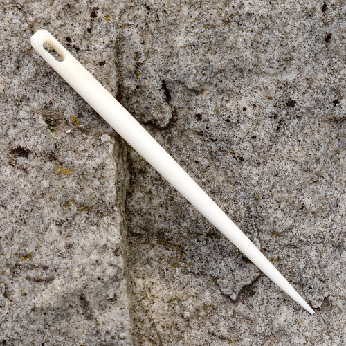 [17 KnoN 2] Knochennadel / Nähnadel groß - Accessoire für Mittelalter Handwerk Schneiderei