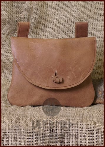 [ULF-LP-03] Mittelalter Gürteltasche aus Leder rechteckig