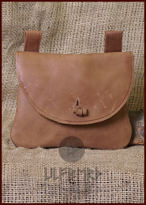 [ULF-LP-03] Mittelalter Gürteltasche aus Leder rechteckig