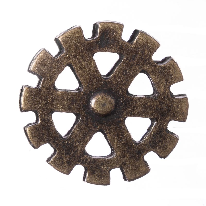 Wheel, altmessingfarbener Beschlag