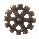 Wheel, altmessingfarbener Beschlag