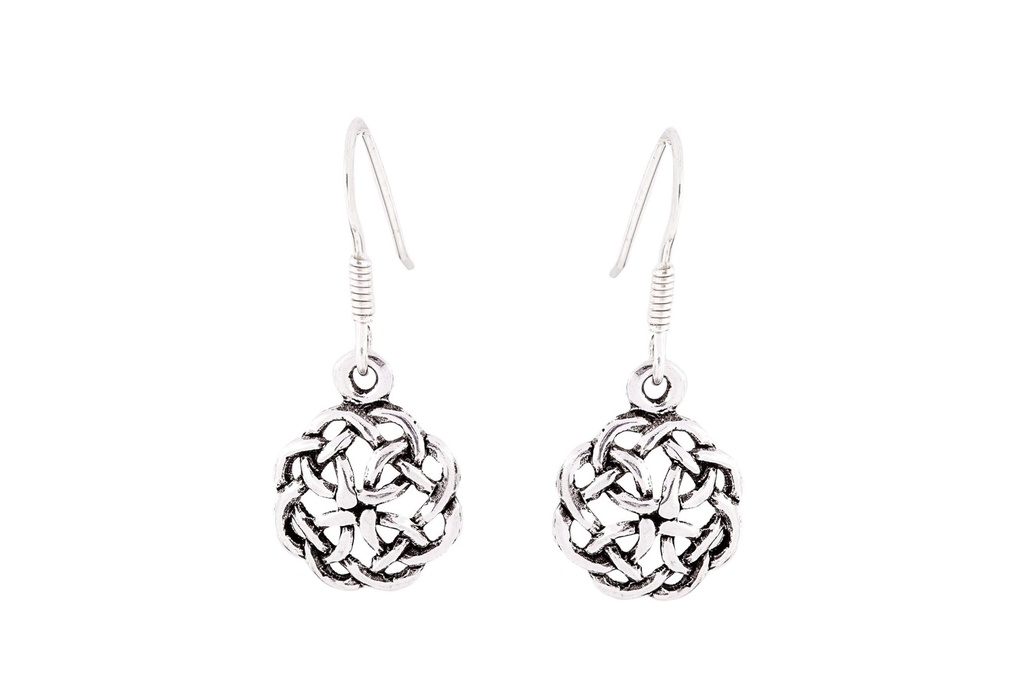 ARIDWEN Ohrringe aus Silber – Keltischer Ohrschmuck Mutter Erde 3 cm
