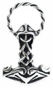 Thorshammer Mjölnir Anhänger 'Ragnar - Thorshammer mit Ring' aus Silber 925 - Mittelalter, Larp, Reenactment Schmuck