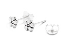 Ohrstecker 'Lamina Blume' Sterling Silber 925 - Schmuck für Mittelalter, Reenactment und Larp