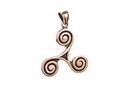 Keltisches Amulett, Anhänger 'Mila – Triskele' aus Bronze- Mittelalter, Larp, Reenactment Schmuck