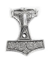 Anhänger Thorshammer SCANIA aus Silber – Mjölnir mit Spiralmuster 2,4 cm