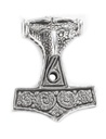 Thorshammer Mjölnir Anhänger 'Scania' aus Silber 925 - Mittelalter, Larp, Reenactment Schmuck