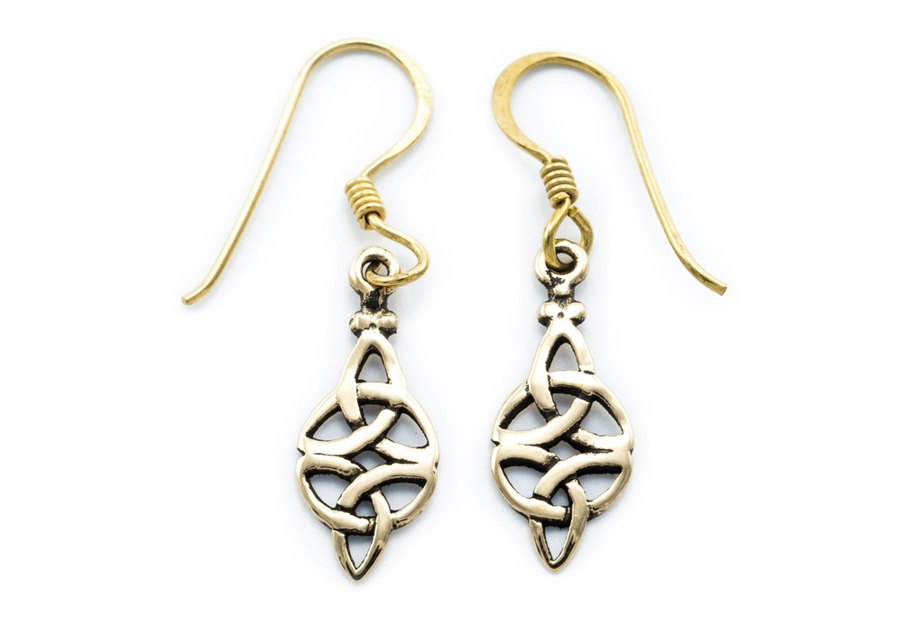 Ohrhänger 'Nuada Celtic' Bronze Schmuck für Mittelalter, Reenactment und Larp