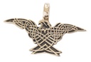 Keltisches Amulett, Anhänger 'Árcon Keltischer Adler' aus Bronze- Mittelalter, Larp, Reenactment Schmuck