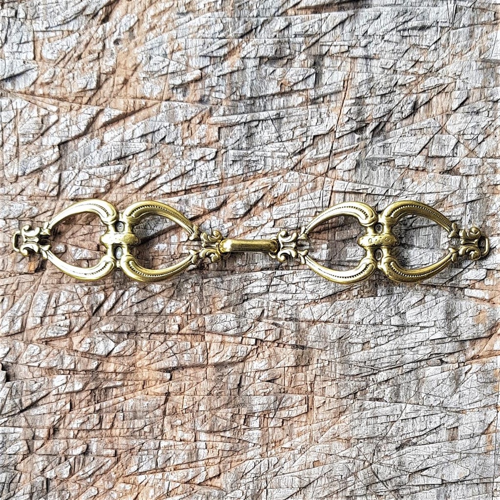 [V-5357-2] Mantel-Verschluss Gothic messingfarben