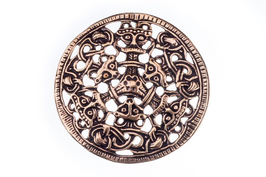 [avb516] Wikinger Anhänger 'Hagal' aus Bronze - Mittelalter, Larp, Reenactment Schmuck