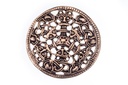 Anhänger HAGAL aus Bronze – Wikinger Schutzrune Amulett Ø 5 cm