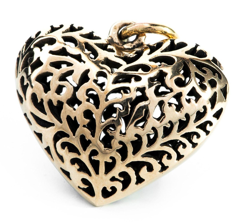 Schmuckstück  Schmuck Anhänger JANA 2.9 cm Großes Herz Bronze 2.9 cm