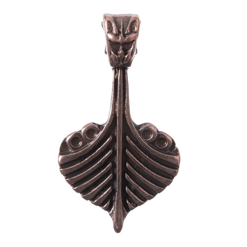 [P-5168-4] Anhänger Drachenboot, kupferfarben