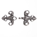 Tassel Celtic – Kleiner silberfarbener Hakenverschluss mit keltischem Ornament