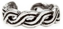 Ohrklemme 'Zopfy' mit keltischem Knotenmuster Sterling Silber Wikinger Schmuck