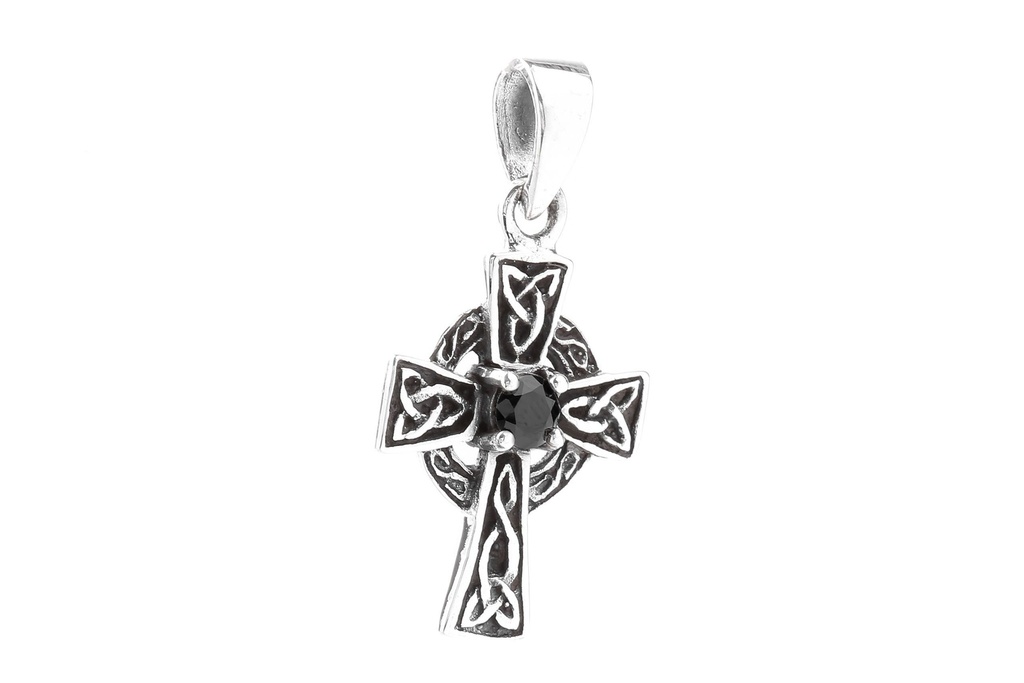[Ak47-2] Keltisches Amulett, Anhänger 'Ailis - Keltisches Kreuz' aus Silber 925- Mittelalter, Larp, Reenactment Schmuck
