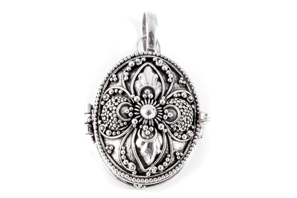 Medaillon, Anhänger 'Nadia' aus Silber 925 - Mittelalter, Larp, Reenactment Schmuck