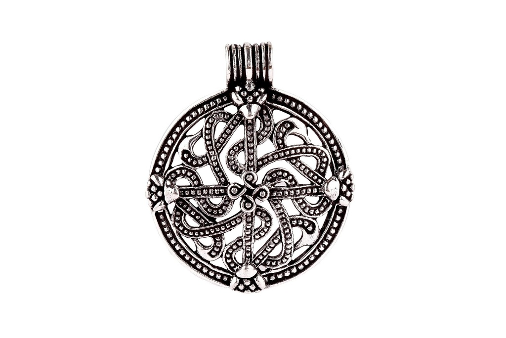 [av61] Wikinger Anhänger 'Viking Cross' aus Silber 925 - Mittelalter, Larp, Reenactment Schmuck