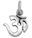 Amulett, Anhänger 'Om' aus Silber 925 - Mittelalter, Larp, Fantasy Schmuck