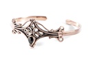 Bronze Armreif 'Nalia' mit Onyx - Bronze- und Silberschmuck für Reenactment, LARP und Fantasie