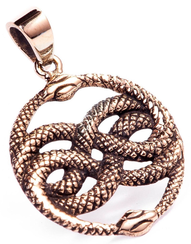 [WK2015-amb30] Bronze-Anhänger AURIN – Keltischer Schlangenknoten