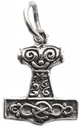 Anhänger Mjølner aus Silber – Kleiner Wikinger-Mjölnir 1,5 cm