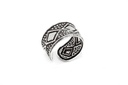 Ohrklemme 'Sidian' mit keltischem Rautenmuster Sterling Silber Wikinger Schmuck