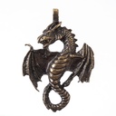 Anhänger Drache, messingfarben