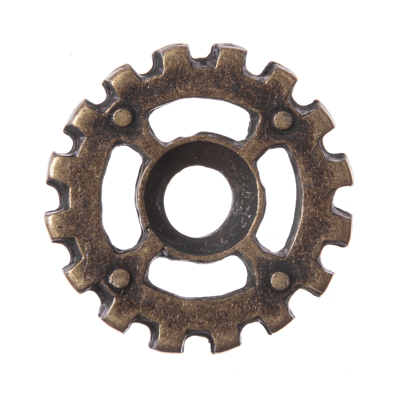 [N-STP-14-21] Wheel, altmessingfarbener Beschlag