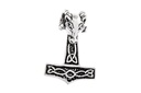 Thorshammer Mjölnir Anhänger 'Widderhammer' aus Silber 925 - Mittelalter, Larp, Reenactment Schmuck