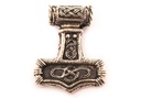 Thorshammer Mjölnir Anhänger 'Asgardhammer' aus Bronze - Mittelalter, Larp, Reenactment Schmuck