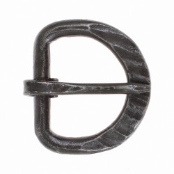 [16 Ei-S 2 HS] Eisenschnalle / Hammerschlag - 2 cm für 2 cm Gürtel Replik Mittelalter Reenactment