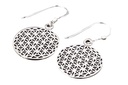 SVALA Ohrringe aus Silber – Blume des Lebens Ohrschmuck im Boho-Stil Ø 2,2 cm