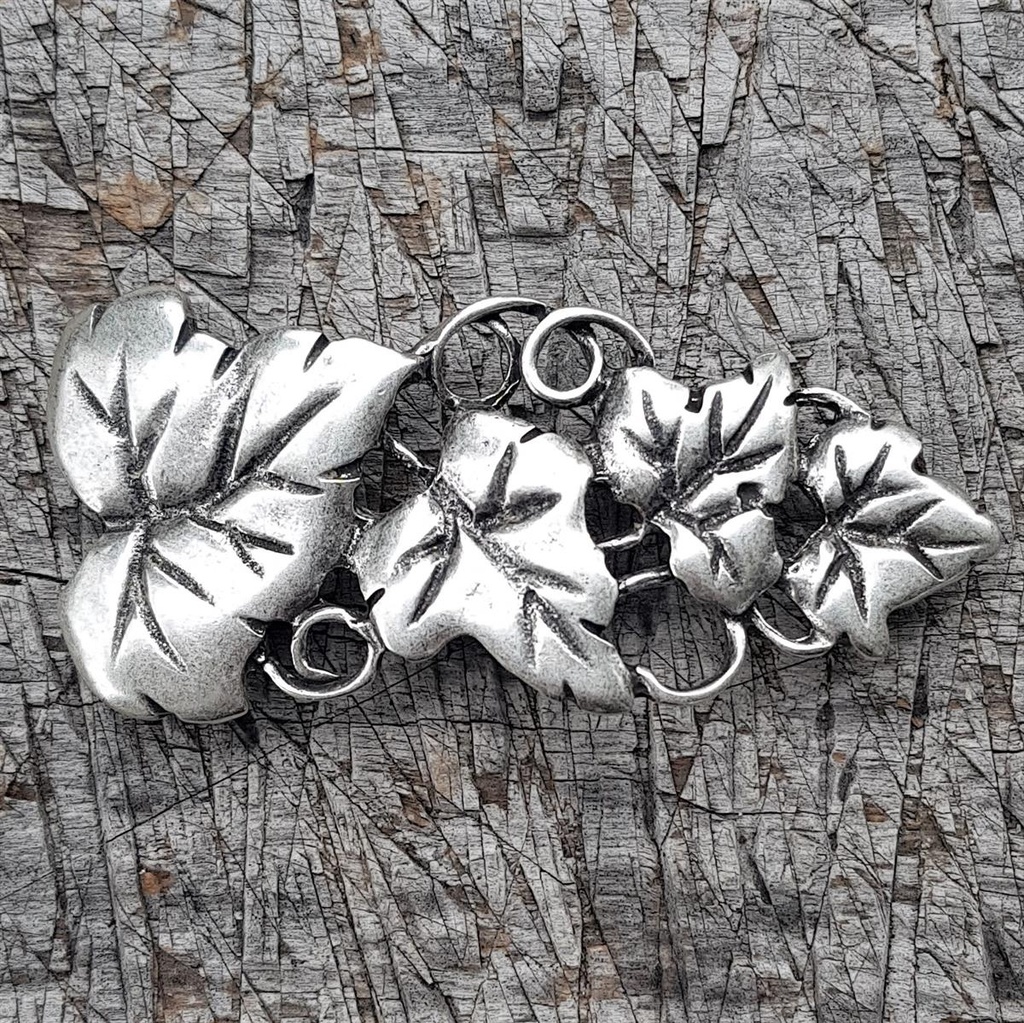 VINE, Blätter-Beschlag, silbern