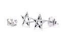 Ohrstecker Iskandar Pentagramm aus Silber 925 – Mystischer Fünfstern Ohrschmuck 6 mm