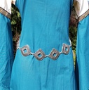Kettengürtel Kastell silberfarben Gliedergürtel Accessoire für Larp, Mittelalter und Alltag