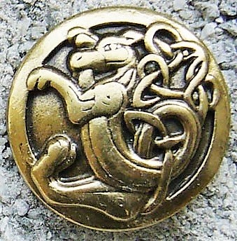 keltischer Löwe, messingfarben