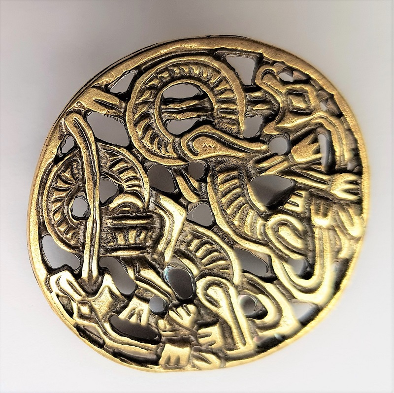 celtic dragons, Beschlag messingfarben