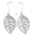 FAIRY Ohrringe aus Silber – Elfenhafte Blatt-Ohrhänger 4 cm