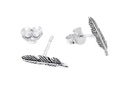 Ohrstecker 'Feder Kiana' Sterling Silber 925 - Schmuck für Mittelalter, Reenactment und Larp